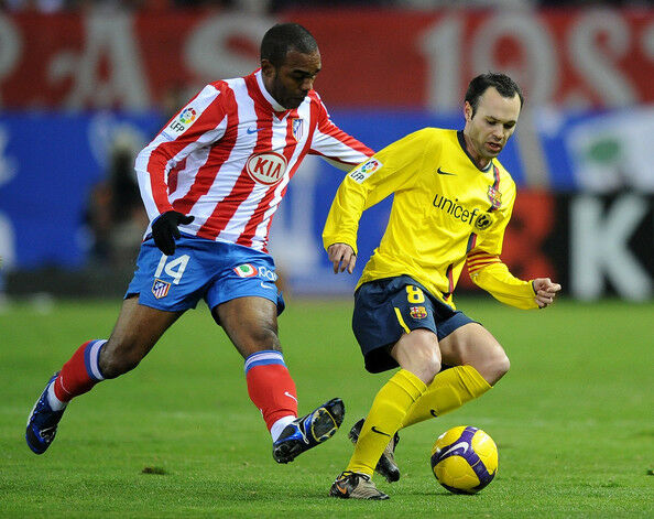 Iniesta Barcelona MATCH WORN 2008 2009 Yellow Long Sleeve Jersey Shirt Camiseta M - foreversoccerjerseys
