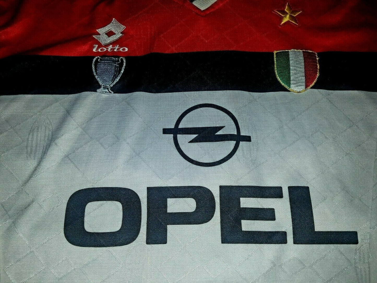 AC Milan Lotto Long Sleeve 1994 1995 White Jersey Maglia Shirt XL - foreversoccerjerseys
