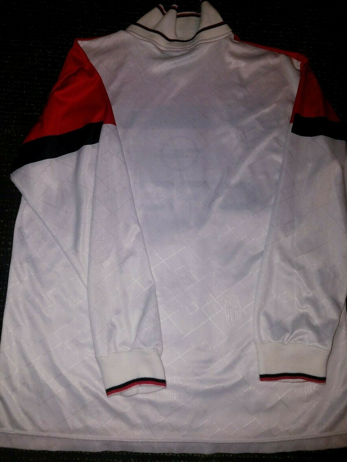AC Milan Lotto Long Sleeve 1994 1995 White Jersey Maglia Shirt XL - foreversoccerjerseys