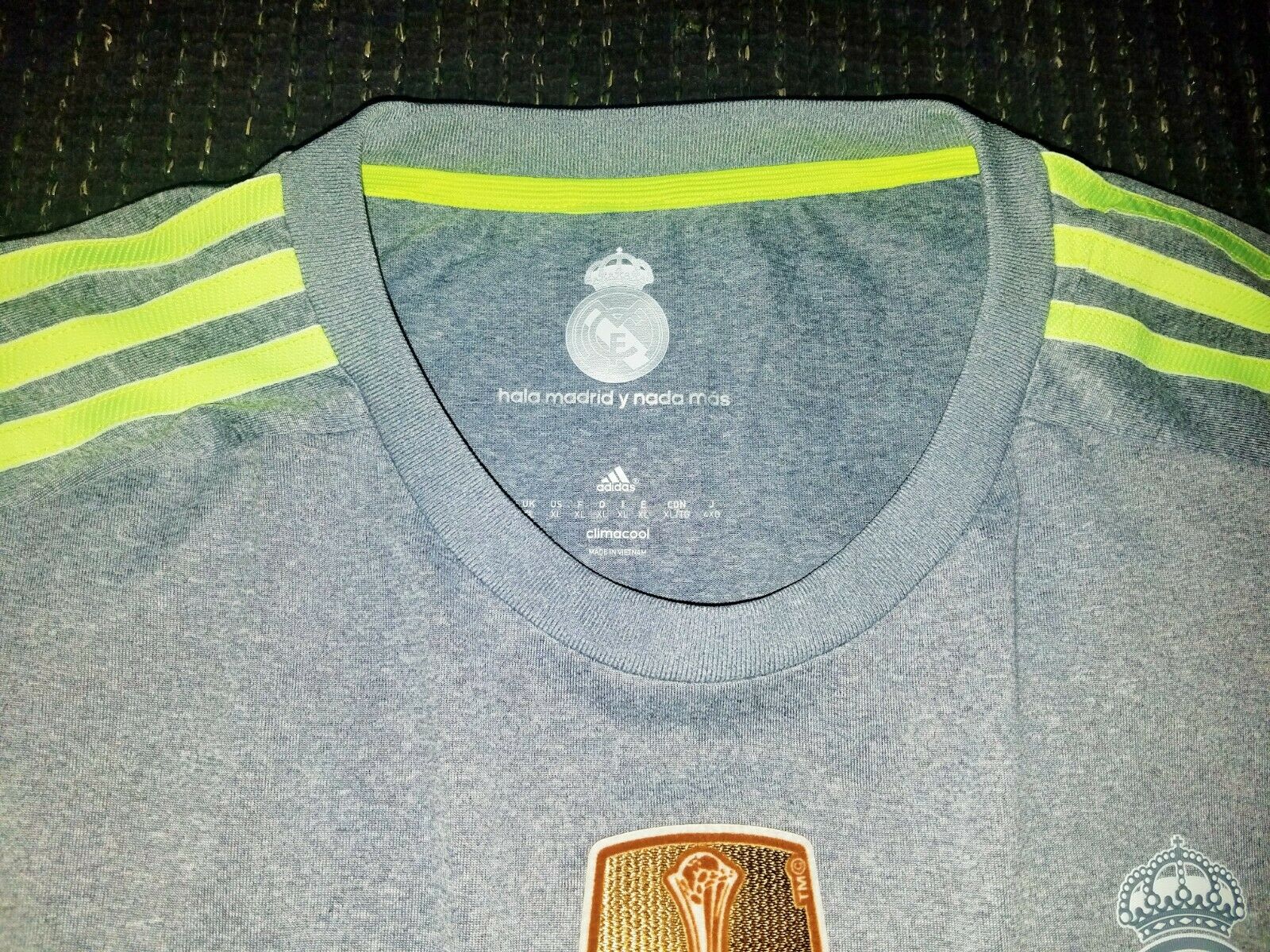 Cristiano Ronaldo Real Madrid 2015 2016 Gray Long Sleeve Jersey Camiseta Shirt XL - foreversoccerjerseys