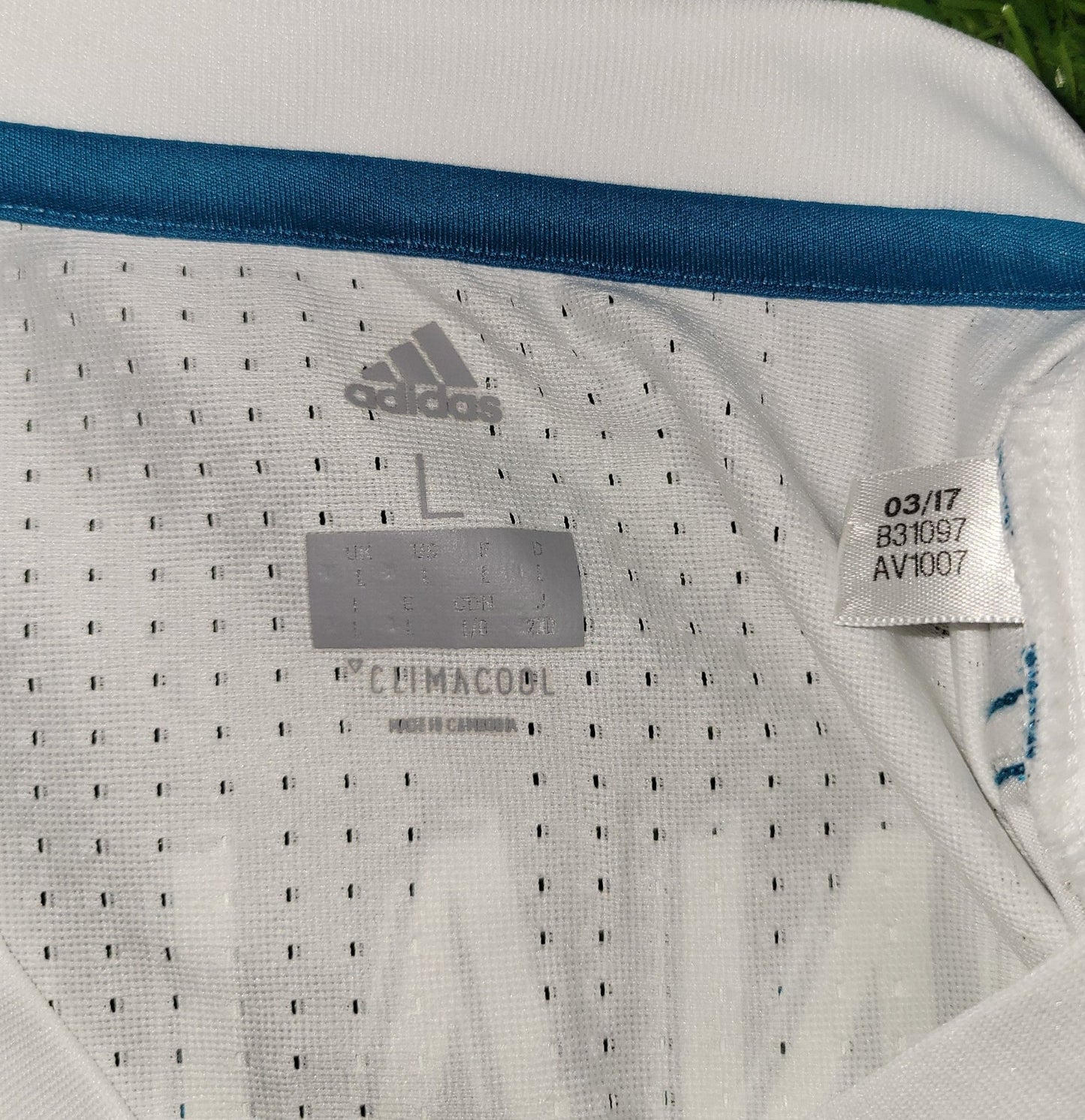 Cristiano Ronaldo Real Madrid Home 2017 2018 LAST SEASON ADIZERO PLAYER ISSUE Jersey Shirt XL SKU# B31097 Adidas