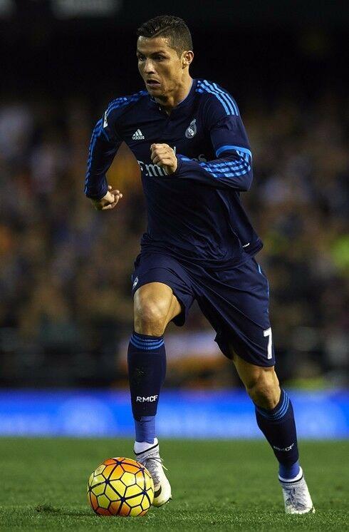 Cristiano Ronaldo Real Madrid Navy 2015 2016 Jersey Camiseta Shirt Size L BNWT!! - foreversoccerjerseys