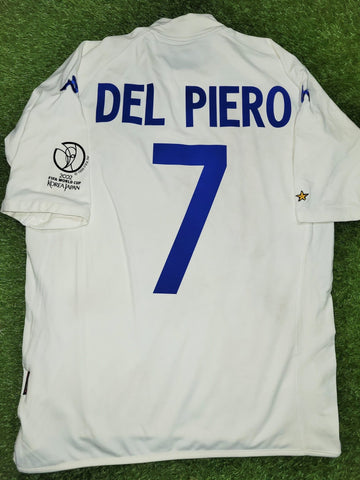 Del Piero Italy Kappa 2002 WORLD CUP Away Jersey Shirt Maglia XXL kappa