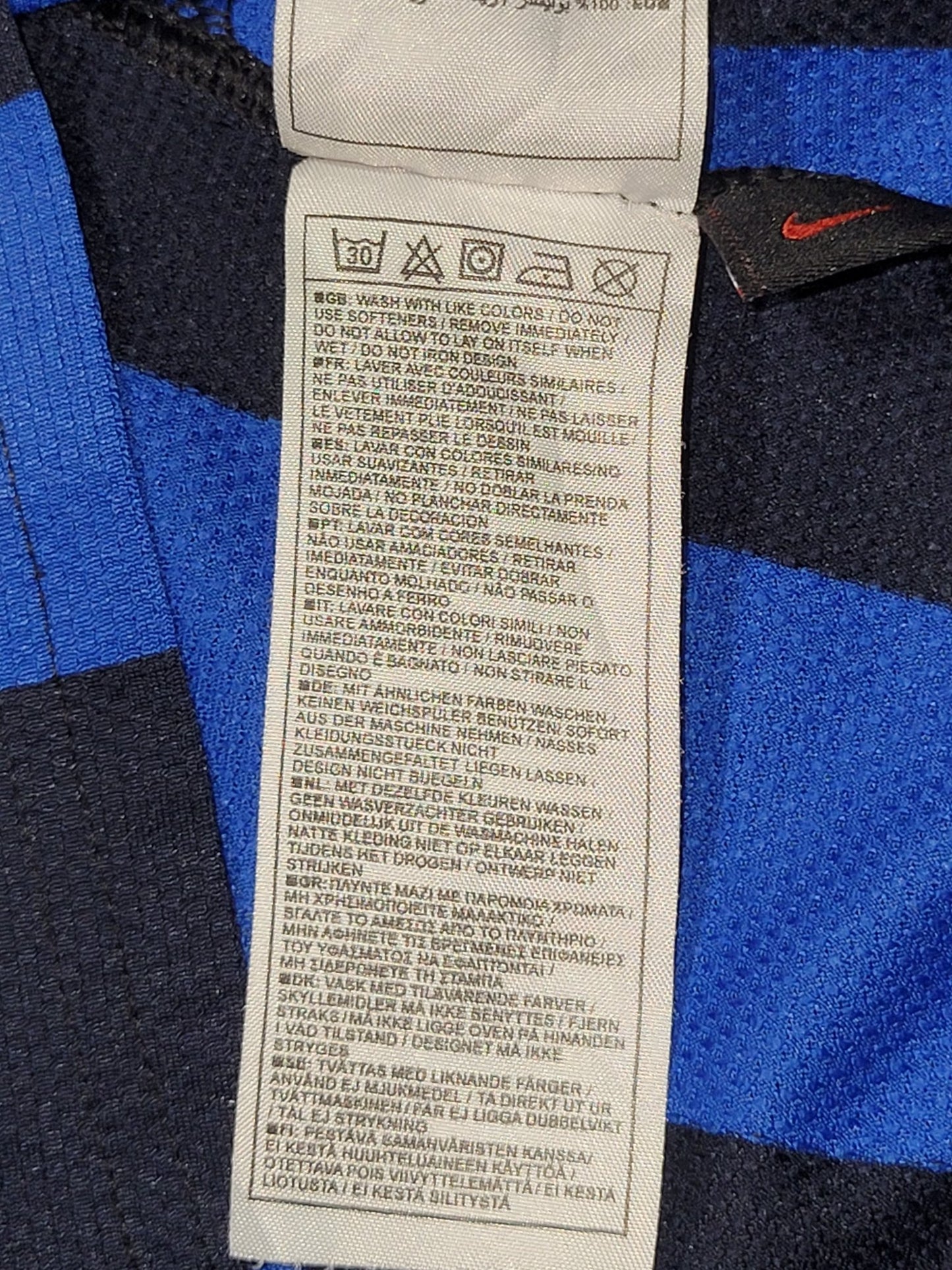 Figo Inter Milan 2007 2008 UEFA Centenary Jersey Shirt Maglia XXL Nike