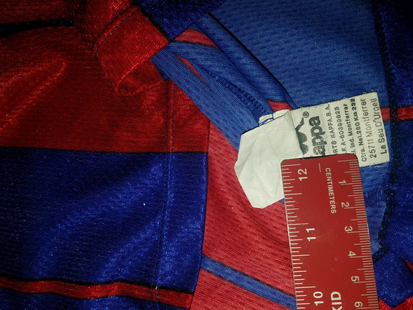 Figo Kappa Barcelona MATCH WORN 1997 1998 Jersey Shirt Camiseta XL - foreversoccerjerseys