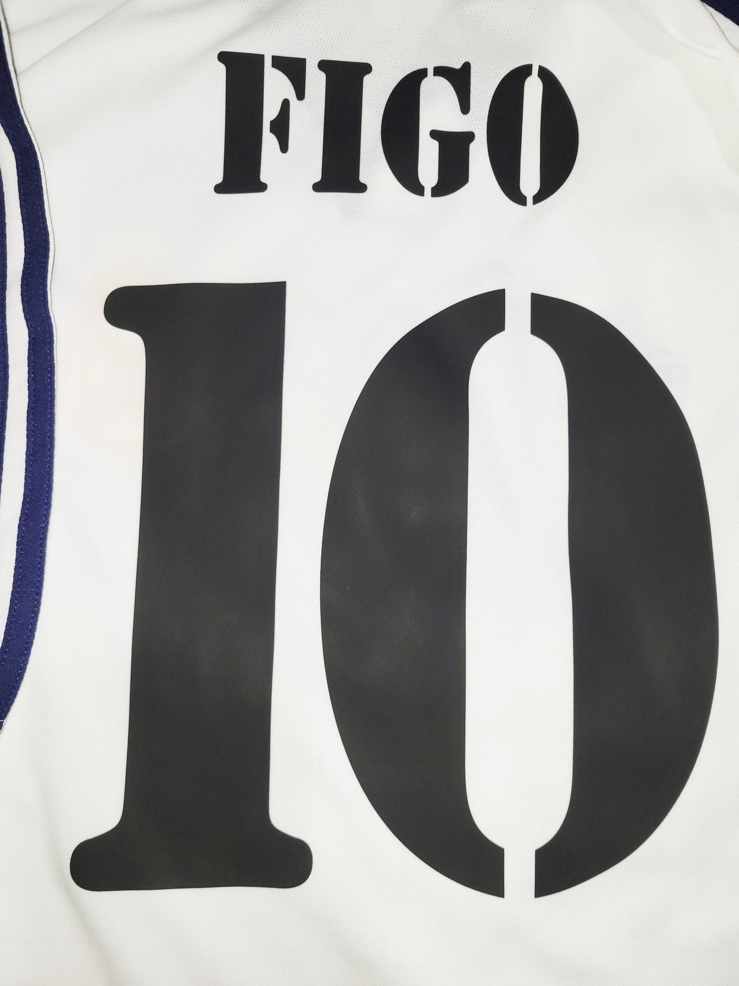 Figo Real Madrid 2000 2001 Soccer Jersey Shirt L SKU# 685331 Adidas