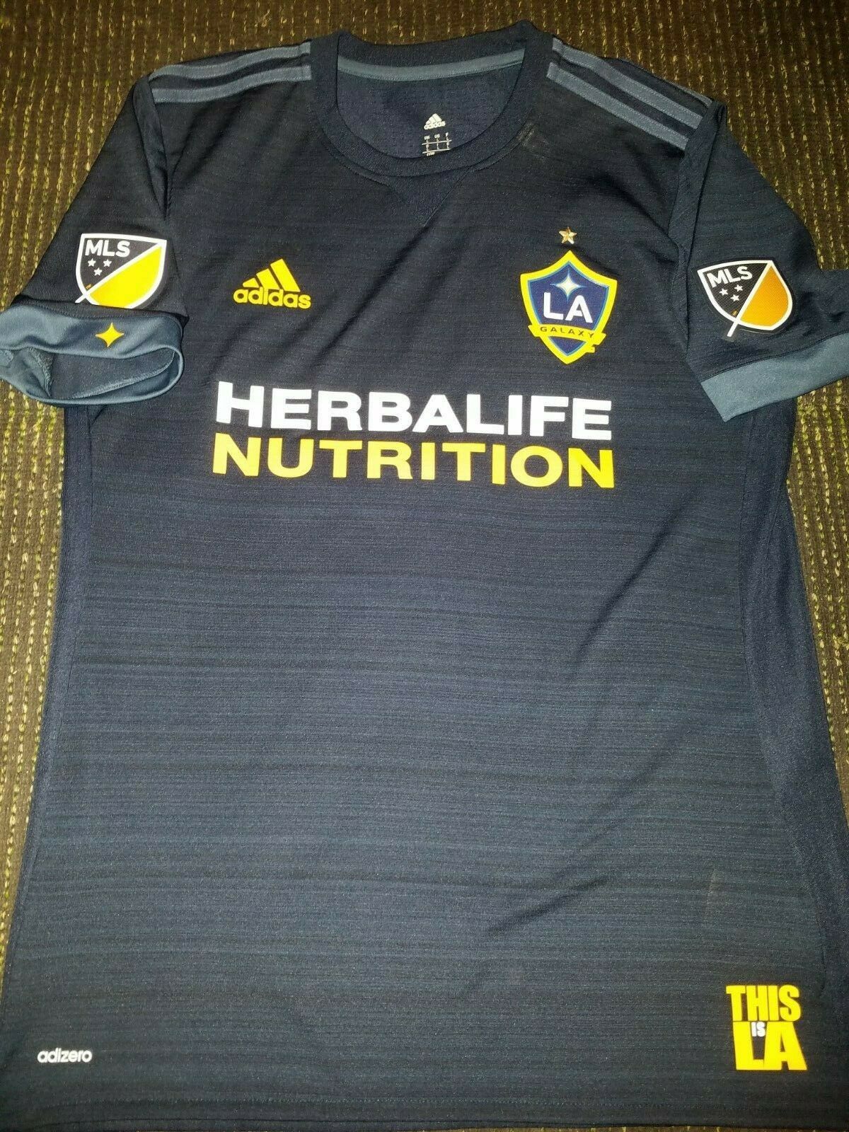 Ibrahimovic Los Angeles LA Galaxy 2018 ADIZERO PLAYER ISSUE Jersey L - foreversoccerjerseys