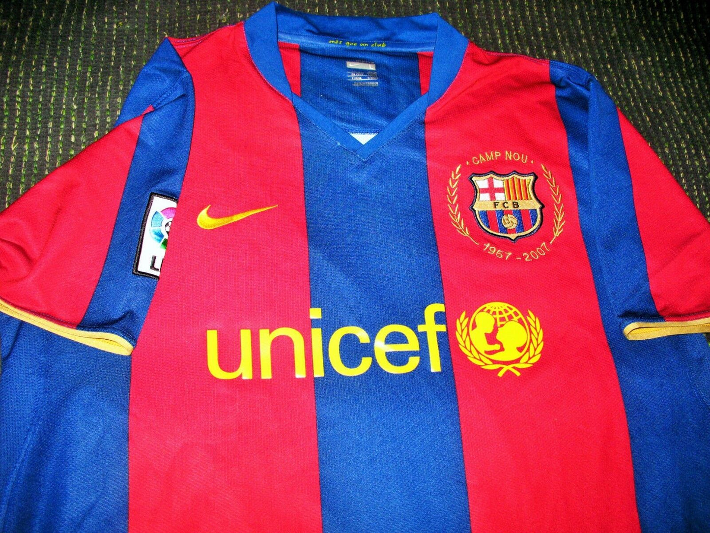 Iniesta Barcelona Anniversary 2007 2008 Jersey Shirt Camiseta L - foreversoccerjerseys