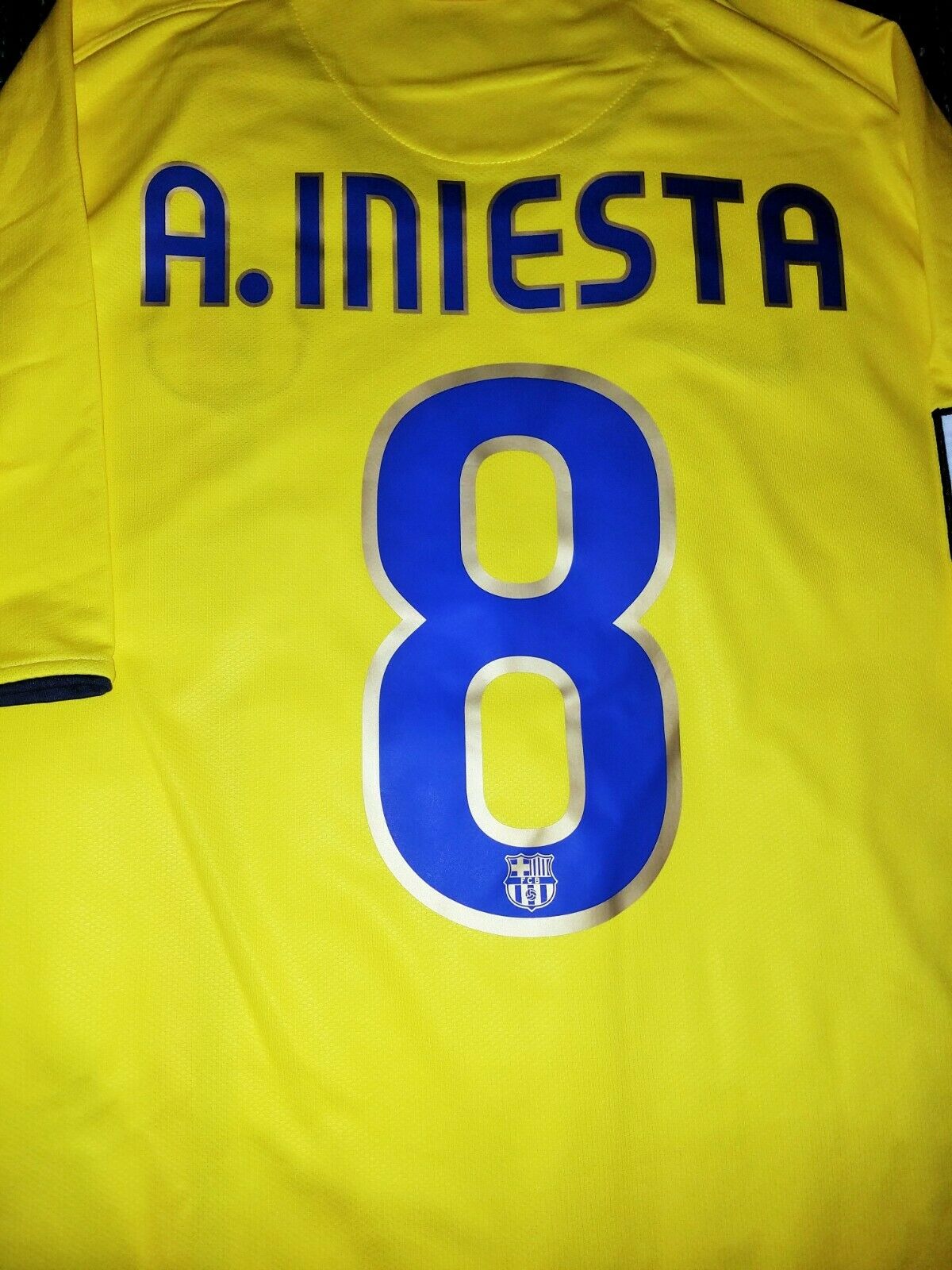 Iniesta Barcelona INIESTAZO TREBLE 2008 2009 Jersey Shirt XL - foreversoccerjerseys