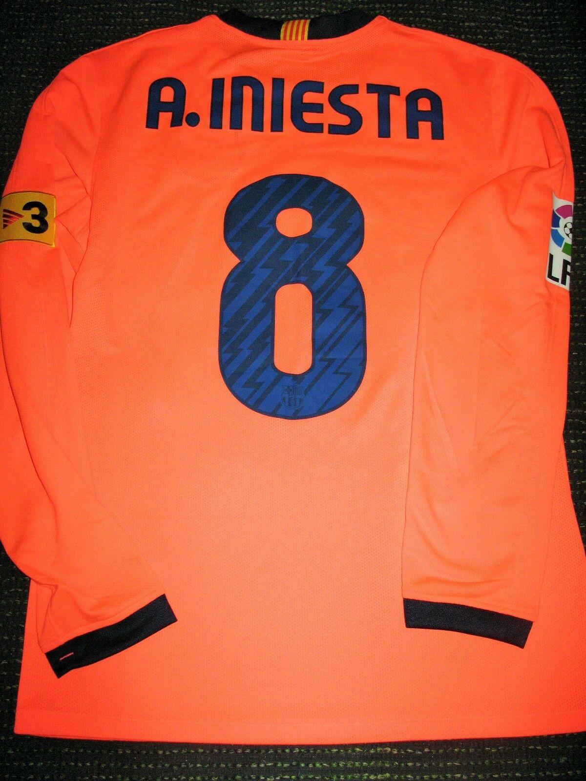 Iniesta Barcelona MATCH WORN Pink 2010 2011 Jersey Shirt Camiseta Trikot Maglia - foreversoccerjerseys