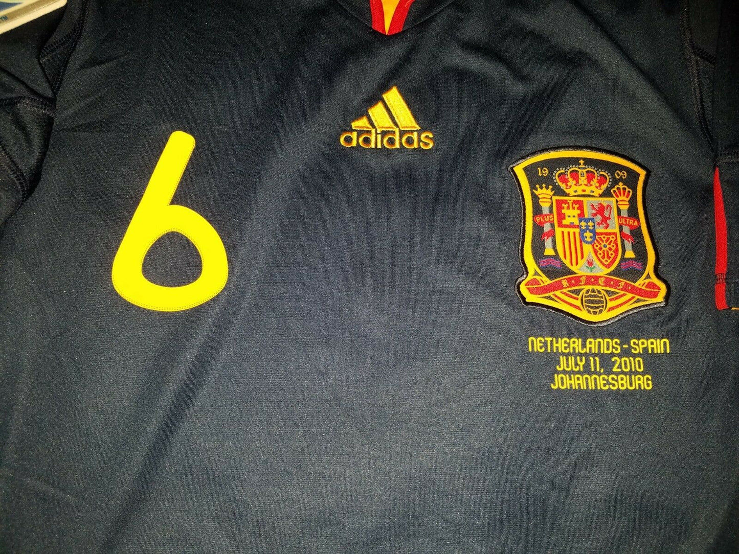 Iniesta Spain 2010 World Cup Final Jersey Camiseta Shirt S - foreversoccerjerseys
