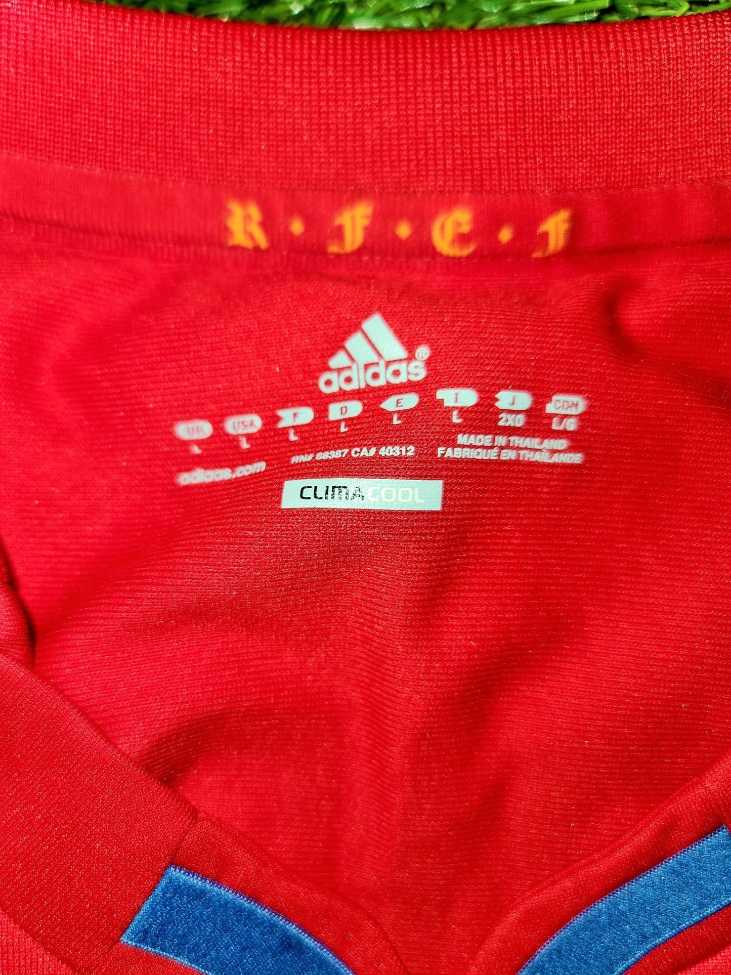 Iniesta Spain 2010 WORLD CUP SEMI FINAL Jersey Espana Camiseta Trikot Shirt L SKU# P47902 foreversoccerjerseys