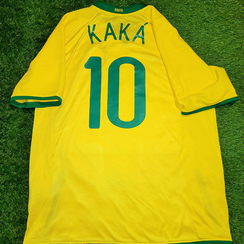 Kaka Brazil 2008 2009 Home Nike Jersey Shirt Camiseta L foreversoccerjerseys