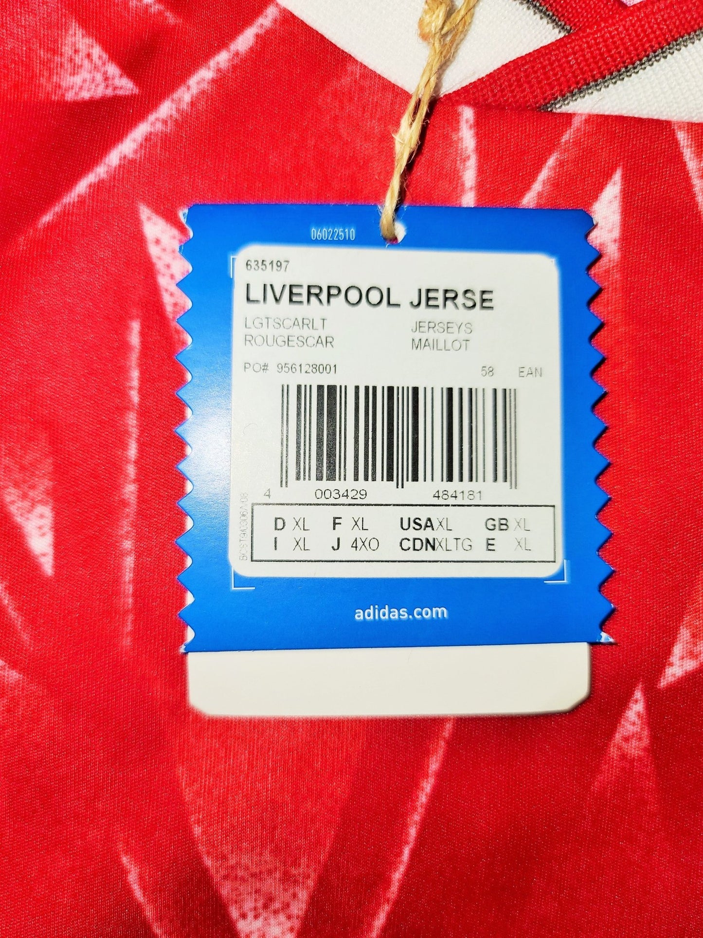Liverpool Adidas Originals CANDY 1989 1990 1991 Home Jersey Shirt BNWT XL SKU# 635197 AK9001 foreversoccerjerseys