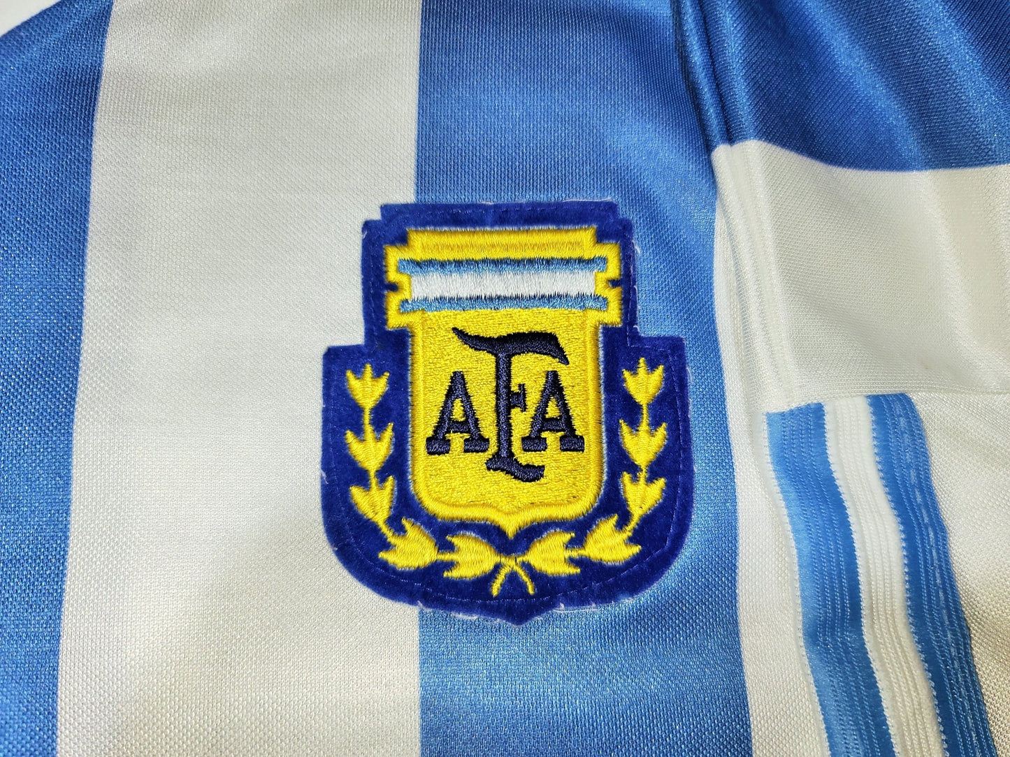 Maradona Argentina Adidas 1990 1991 1992 Home Jersey Shirt Camiseta Maglia L foreversoccerjerseys