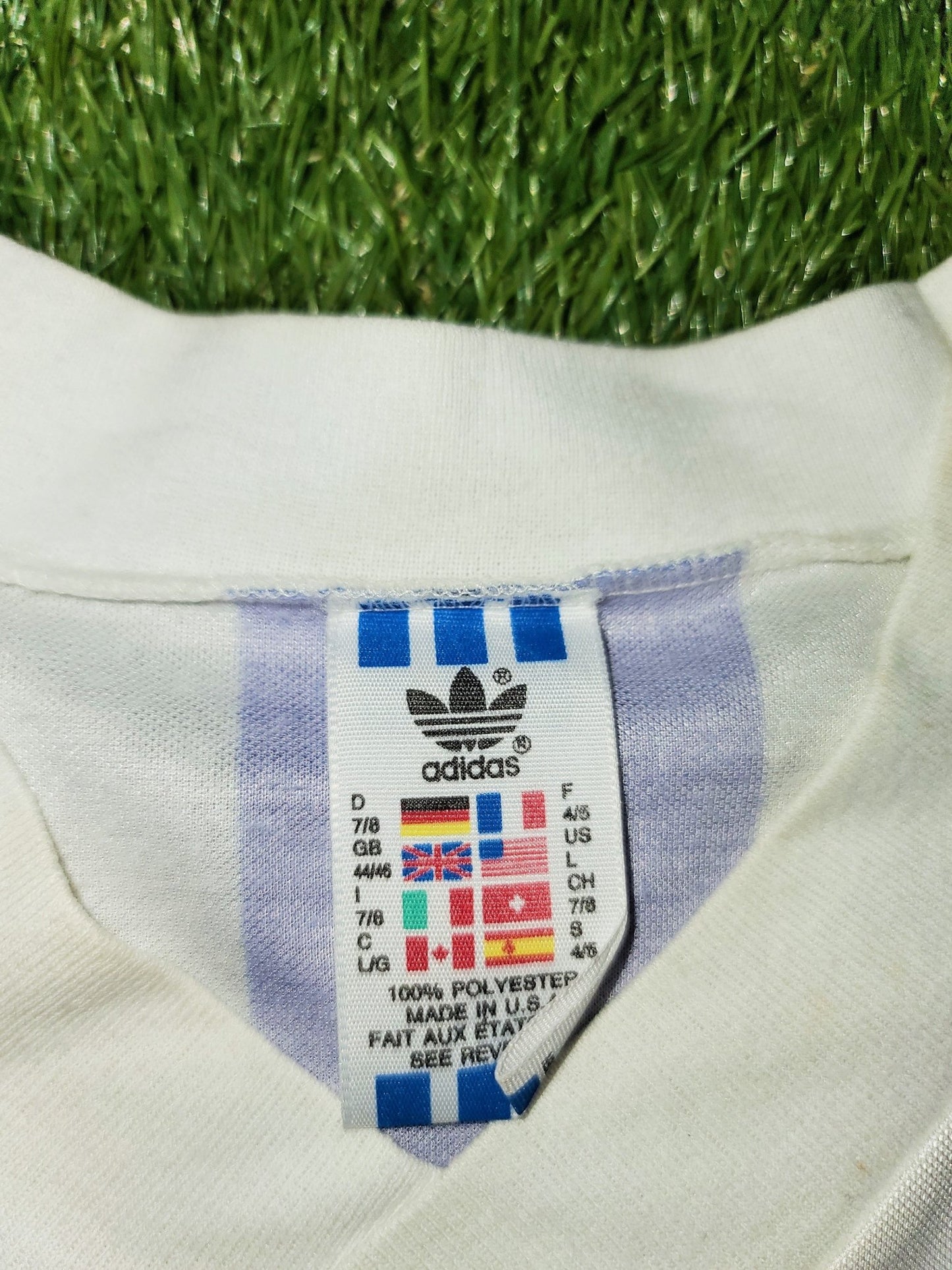 Maradona Argentina Adidas 1990 1991 1992 Home Jersey Shirt Camiseta Maglia L foreversoccerjerseys