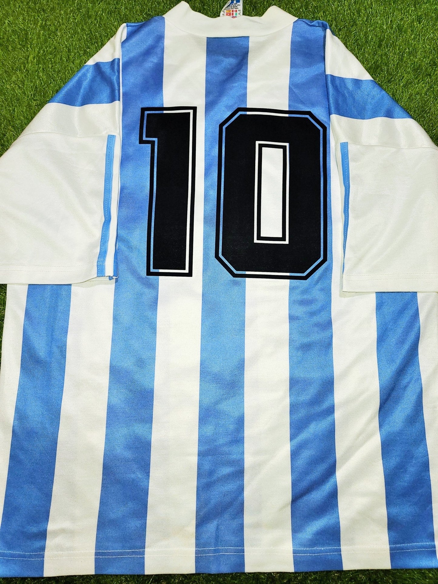 Maradona Argentina Adidas 1990 1991 1992 Home Jersey Shirt Camiseta Maglia L foreversoccerjerseys