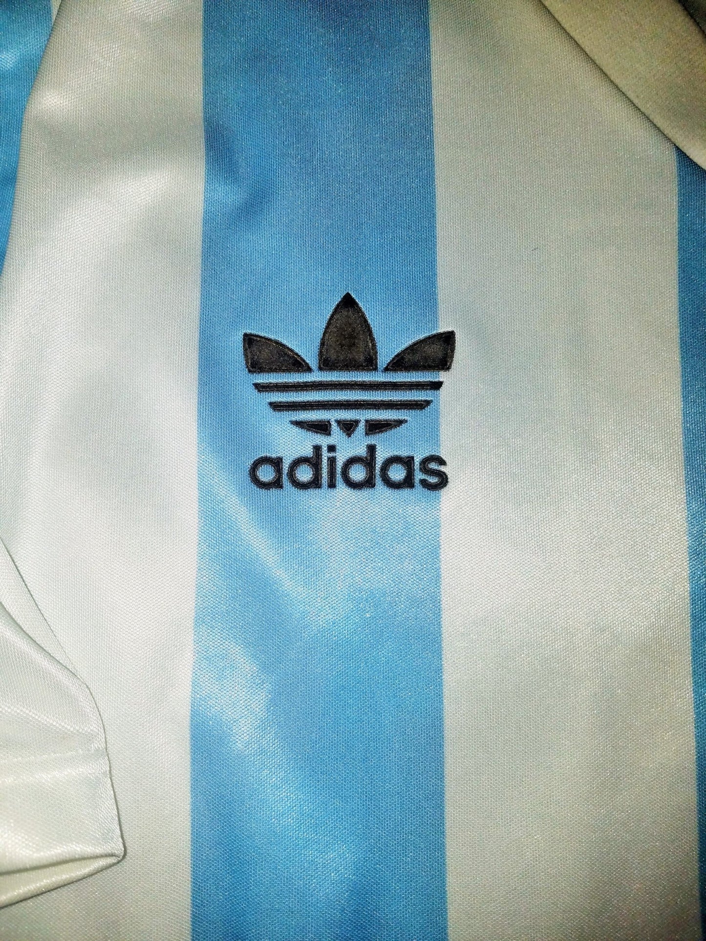 Maradona Argentina Adidas 1990 1991 1992 Home Jersey Shirt Camiseta Maglia L foreversoccerjerseys