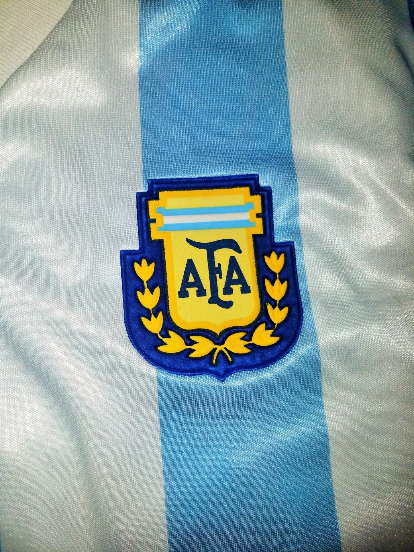 Maradona Argentina Adidas 1990 1991 1992 Home Jersey Shirt Camiseta Maglia L foreversoccerjerseys