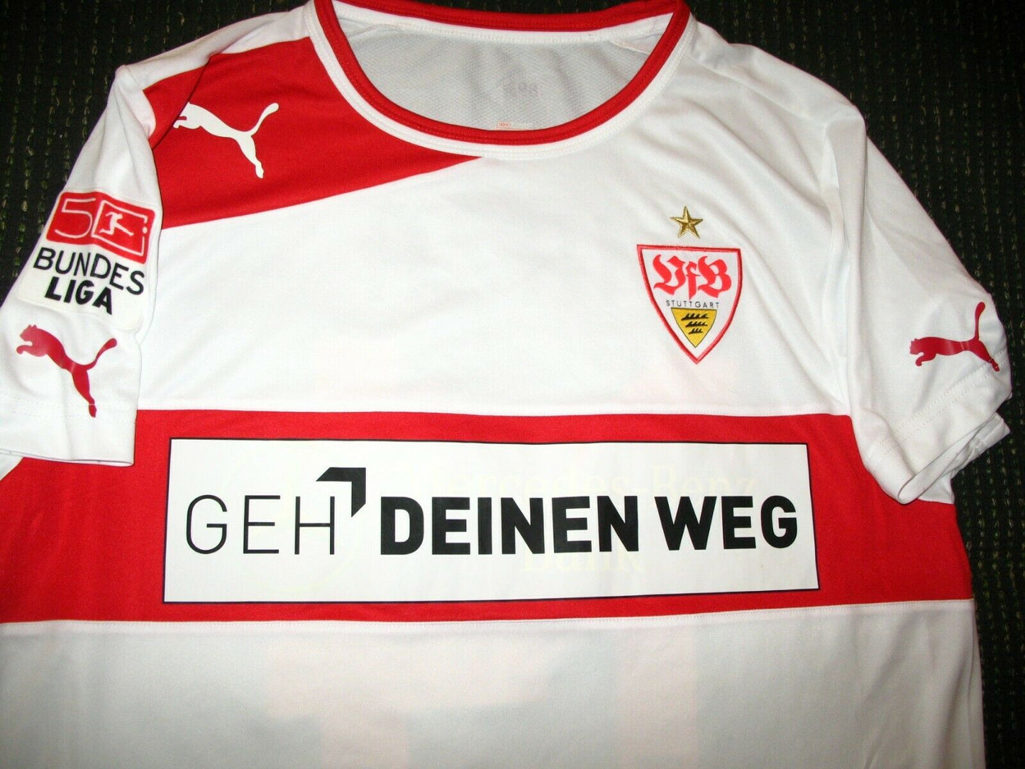 Maza Rodriguez Vfb Stuttgart 2012 2013 MATCH WORN Jersey Shirt Spielertrikot - foreversoccerjerseys