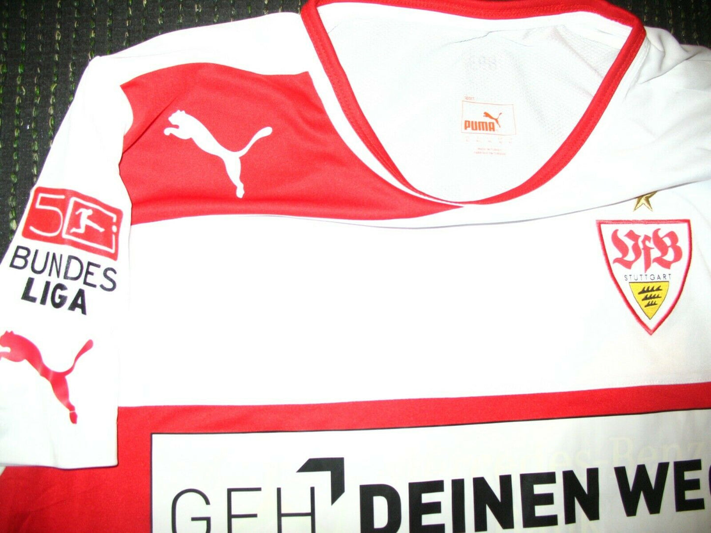 Maza Rodriguez Vfb Stuttgart 2012 2013 MATCH WORN Jersey Shirt Spielertrikot - foreversoccerjerseys