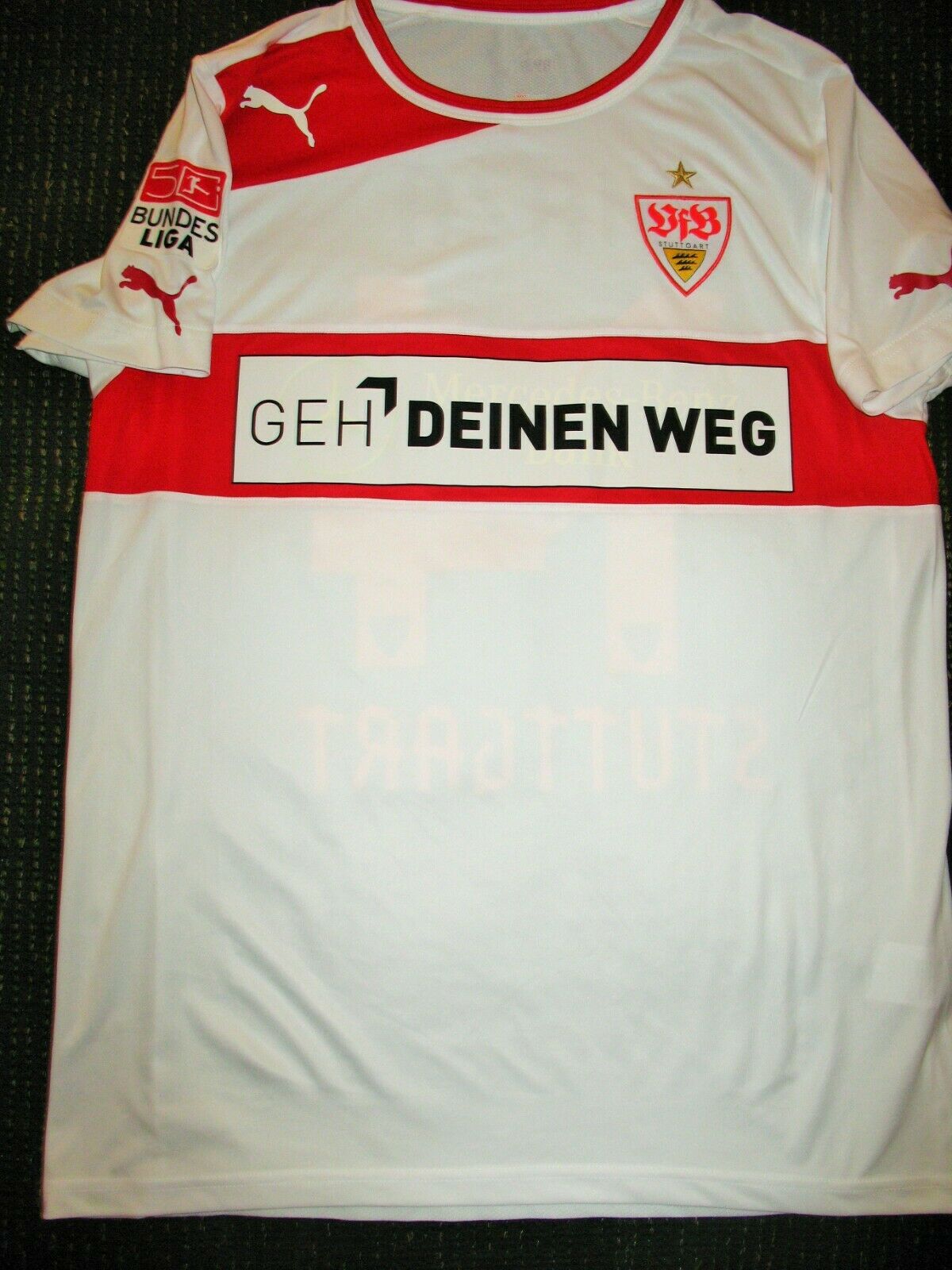 Maza Rodriguez Vfb Stuttgart 2012 2013 MATCH WORN Jersey Shirt Spielertrikot - foreversoccerjerseys