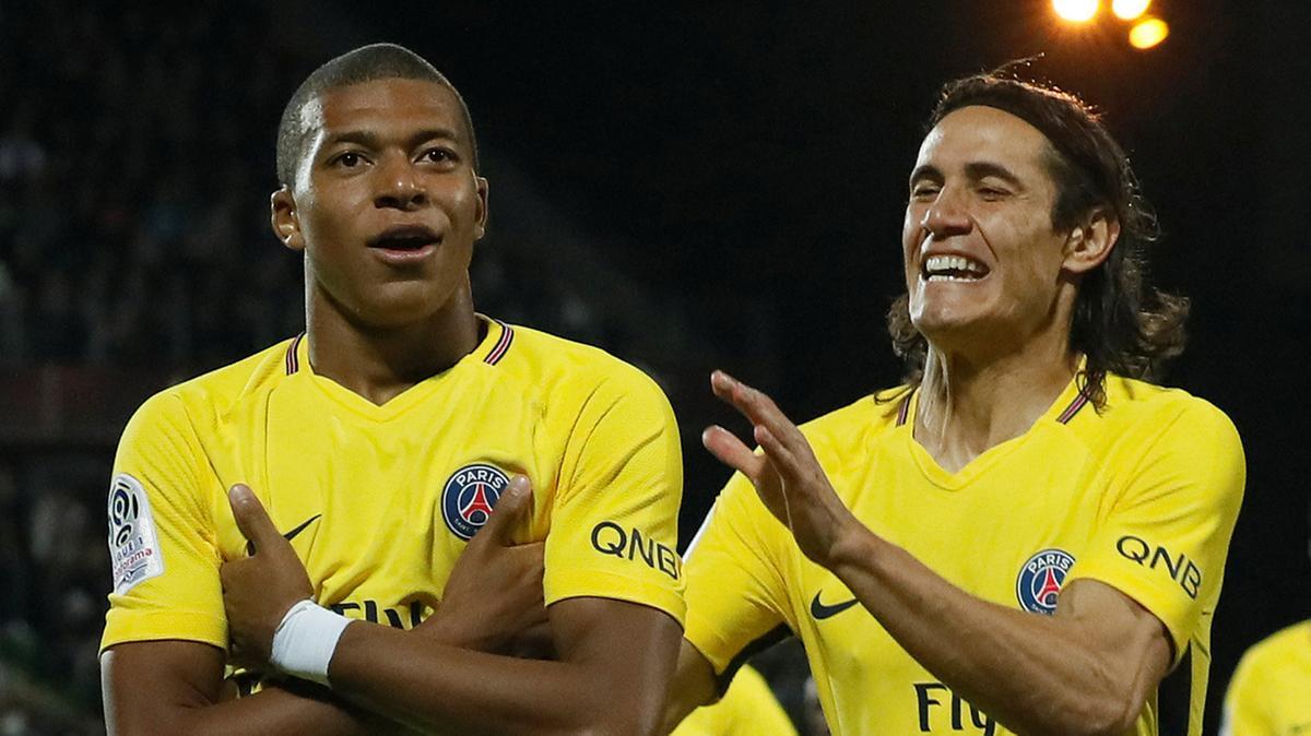 Mbappe PSG Paris Saint Germain DEBUT 2017 2018 Yellow Jersey M SKU# 847268-720 foreversoccerjerseys