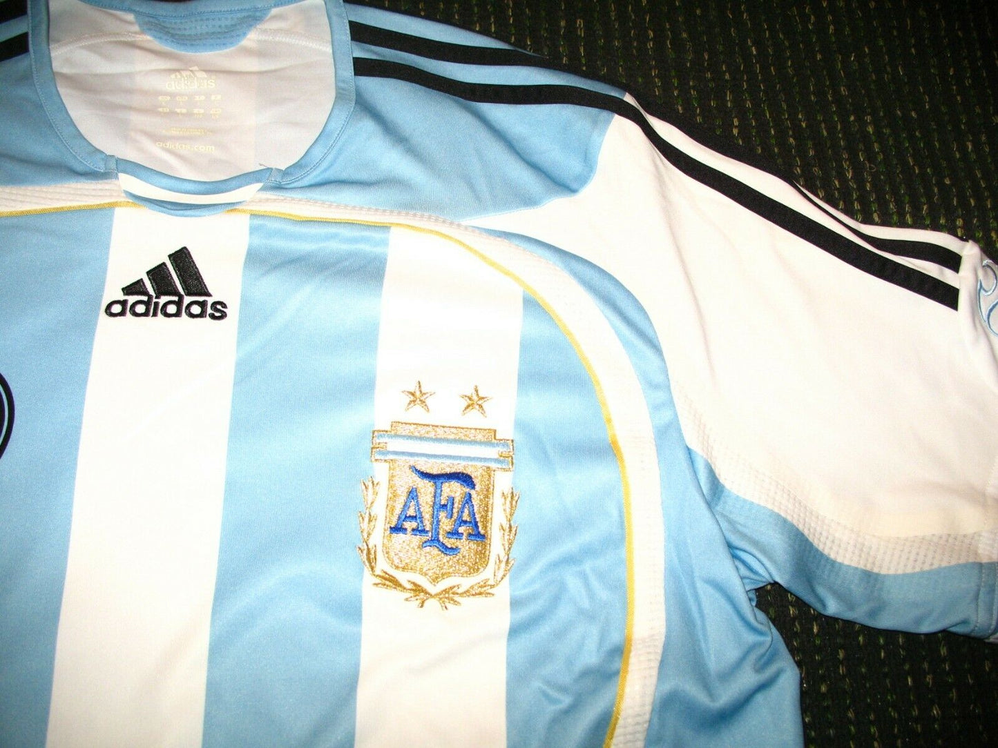 Messi Argentina 2006 World Cup PLAYER ISSUE FORMOTION Jersey Camiseta L - foreversoccerjerseys