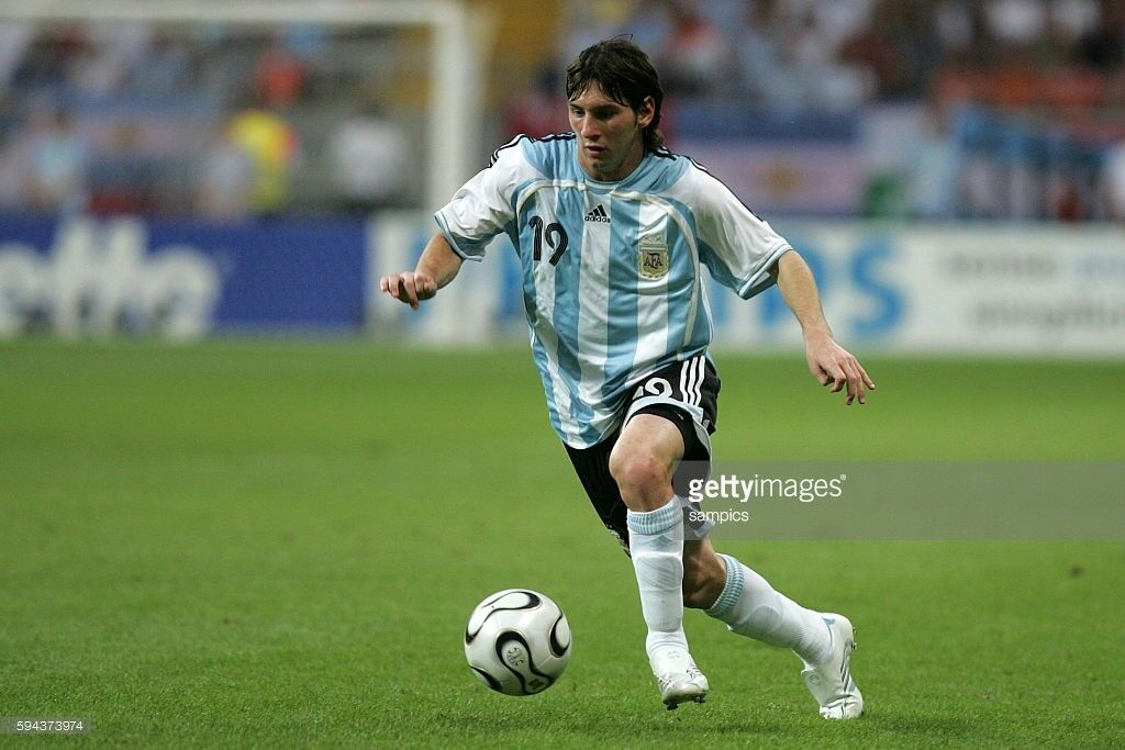 Messi Argentina 2006 World Cup PLAYER ISSUE FORMOTION Jersey Camiseta L - foreversoccerjerseys