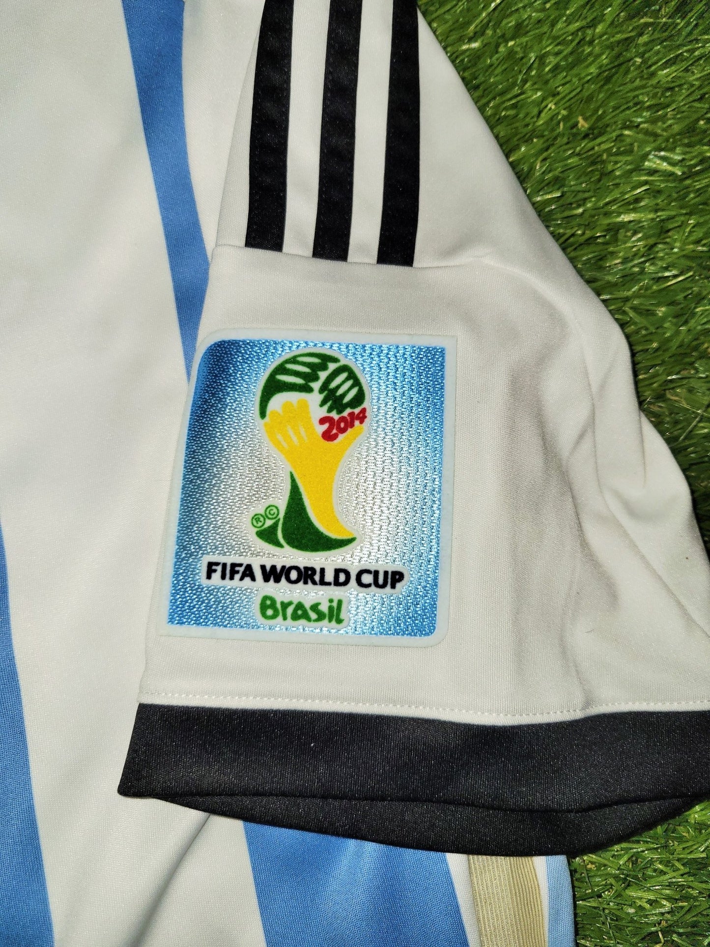 Messi Argentina 2014 WORLD CUP SEMIFINAL Jersey Shirt Camiseta M SKU# G74569 Adidas
