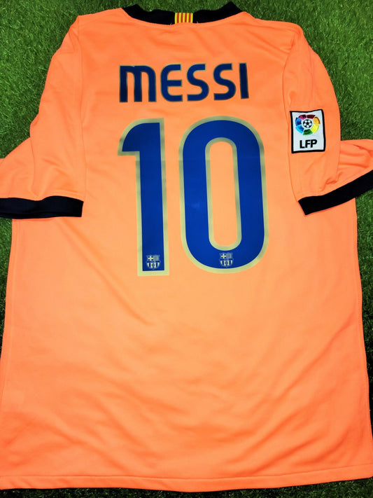 Messi Barcelona 2009 2010 Away Soccer Jersey Shirt M SKU# 355020-870 Nike