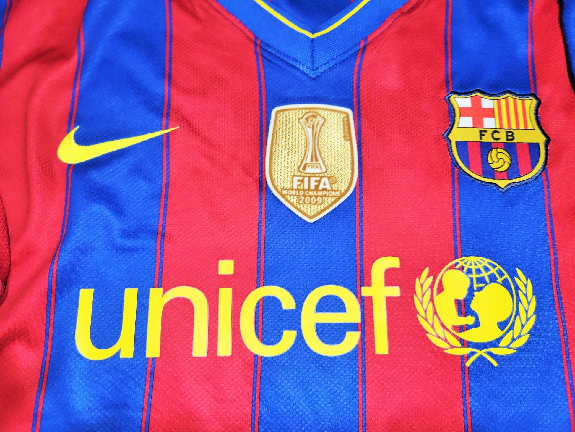 Messi Barcelona 2009 2010 Home Jersey Shirt Camiseta XL SKU# 343808-496 Nike