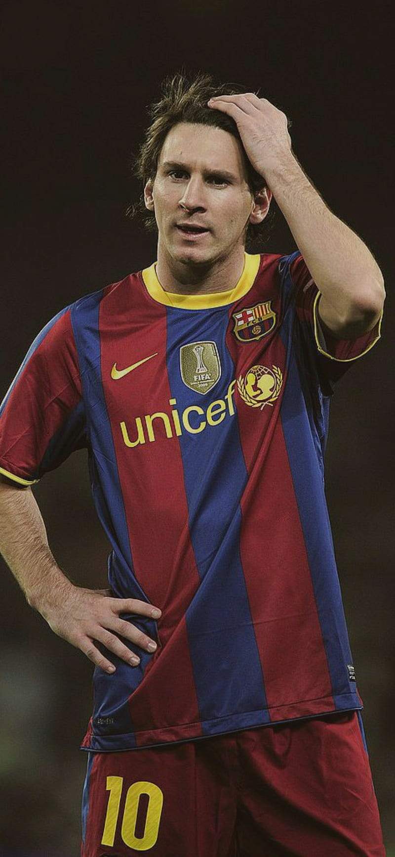 Messi Barcelona 2010 2011 Home Soccer Jersey Shirt S SKU# 382354-488 Nike