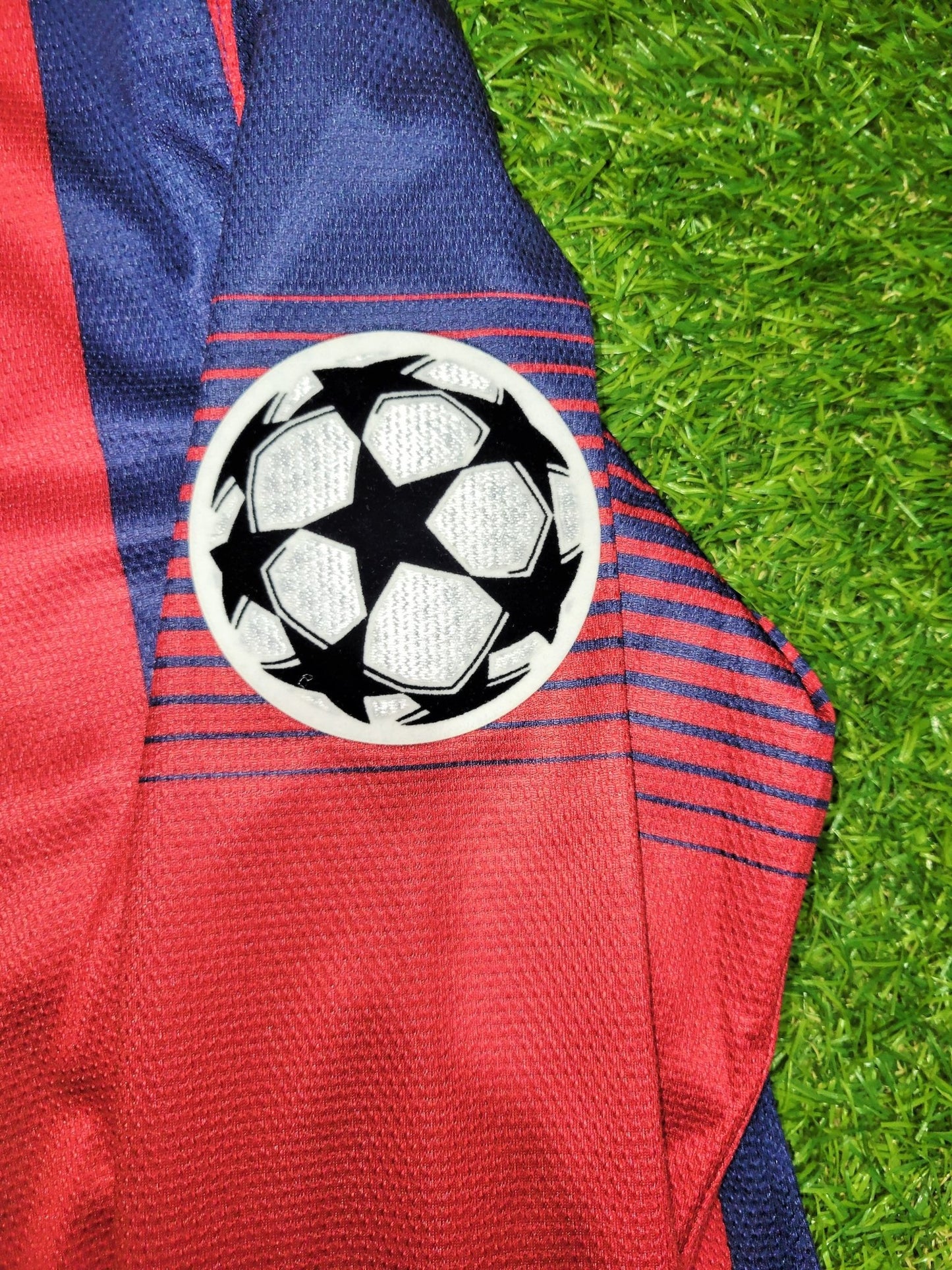 Messi Barcelona 2013 2014 UEFA Home Long Sleeve Soccer Jersey Shirt BNWT L SKU# 547926-413 Nike