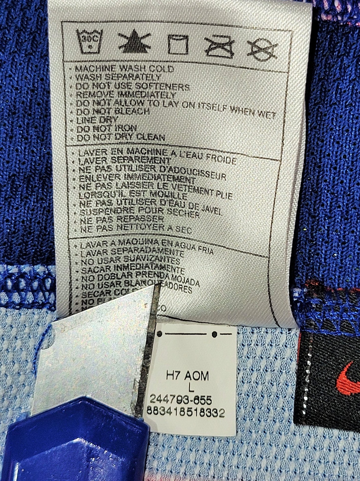 Messi Barcelona Anniversary 2007 2008 Long Sleeve Home Soccer Jersey Shirt L SKU# 244793-655 Nike