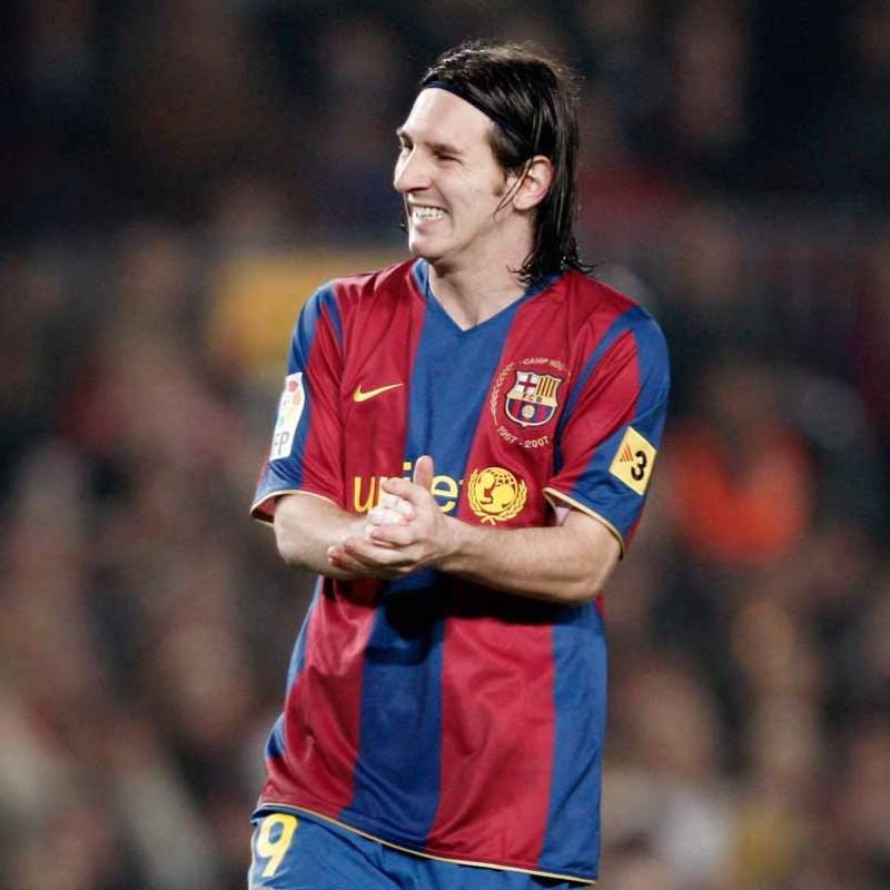 Messi Barcelona Anniversary Jersey 2007 2008 Shirt Camiseta Maglia BNWT XL SKU# 237741-655 foreversoccerjerseys