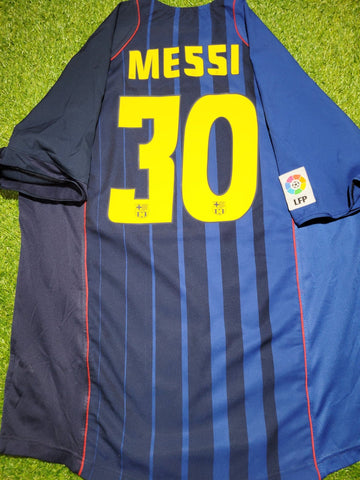 Messi Barcelona DEBUT SEASON 2004 2005 Away Soccer Jersey Shirt XL Nike