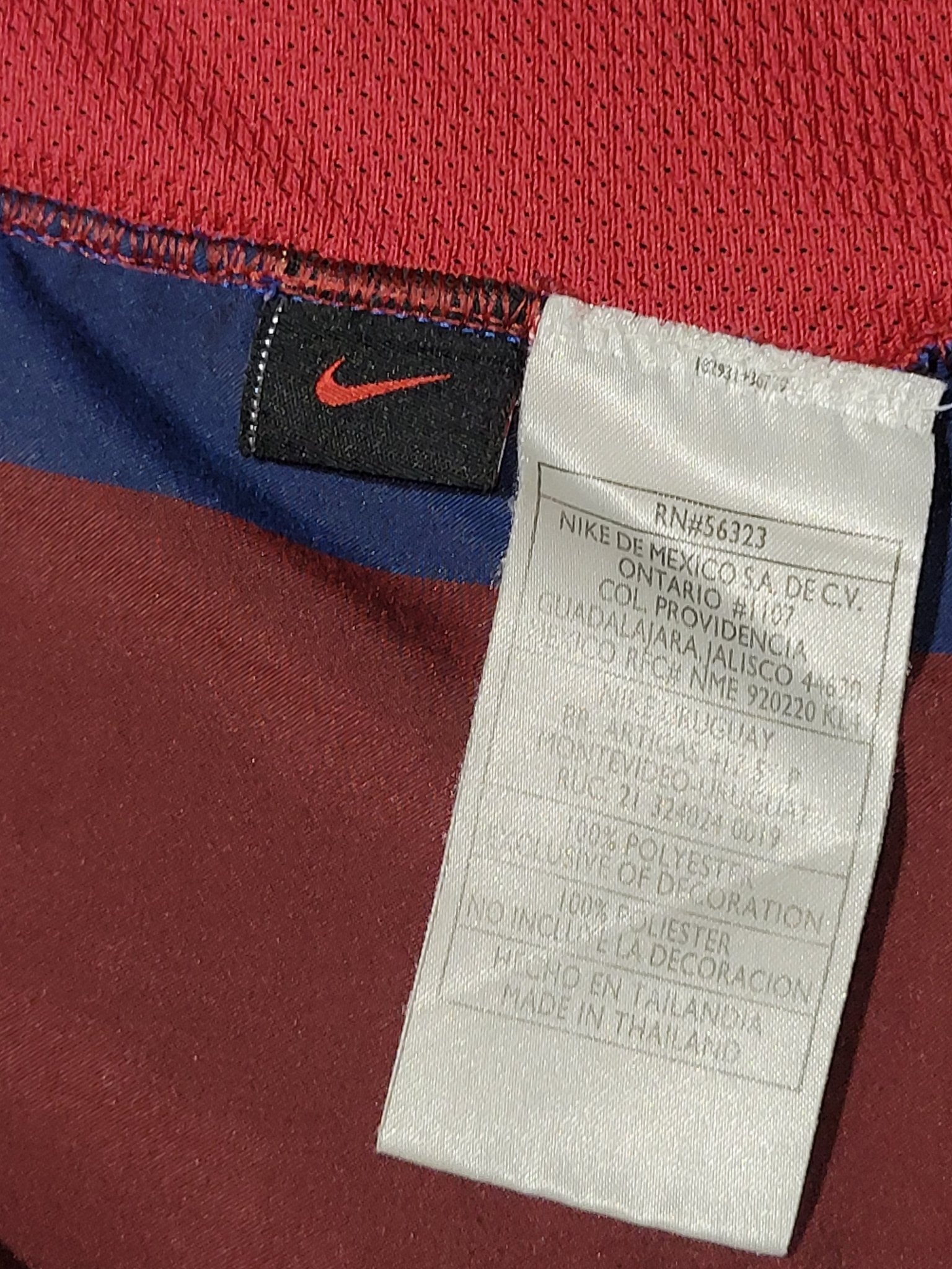 Messi Barcelona DEBUT SEASON 2004 2005 Home UEFA Soccer Jersey Shirt M SKU# 118861 Nike