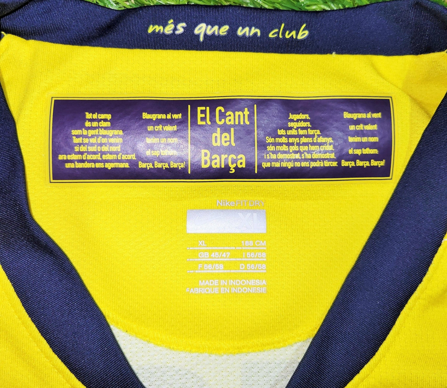 Messi Barcelona TREBLE SEASON 2008 2009 Away Soccer Jersey Shirt XL SKU# 286787-760 Nike