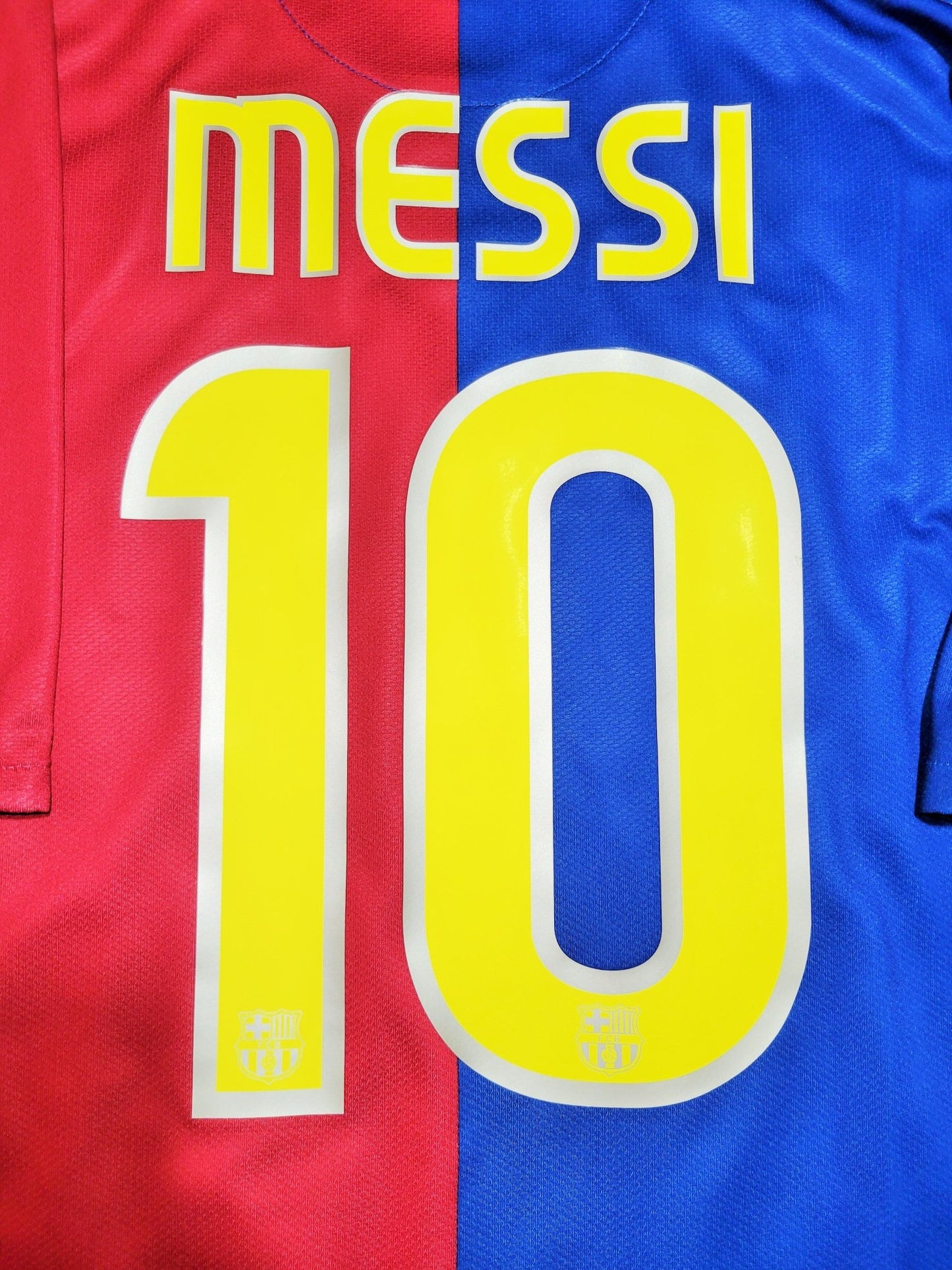 Messi Barcelona TREBLE SEASON 2008 2009 UEFA FINAL Home Soccer Jersey Shirt L SKU# 286784-655 Nike
