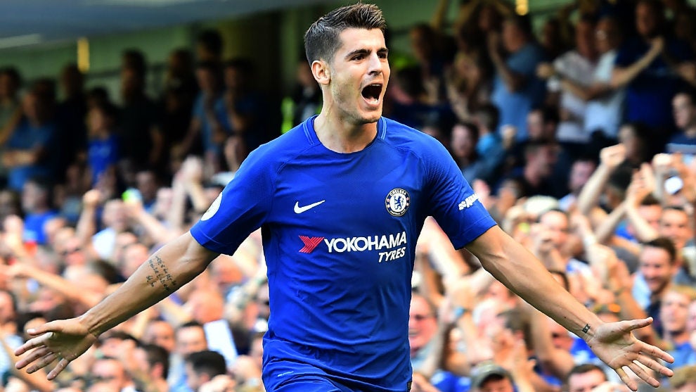 Morata Chelsea 2017 - 2018 Home Jersey Shirt Camiseta S SKU# 905513-496 foreversoccerjerseys