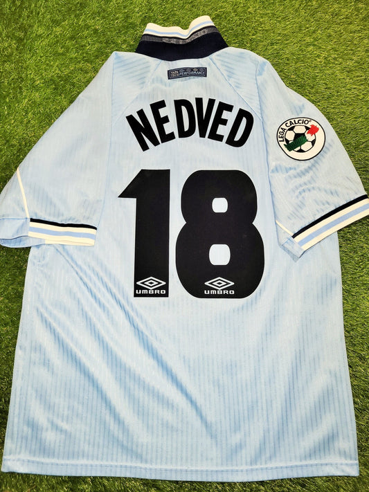 Nedved Lazio Umbro 1997 1998 Home Jersey Shirt M foreversoccerjerseys
