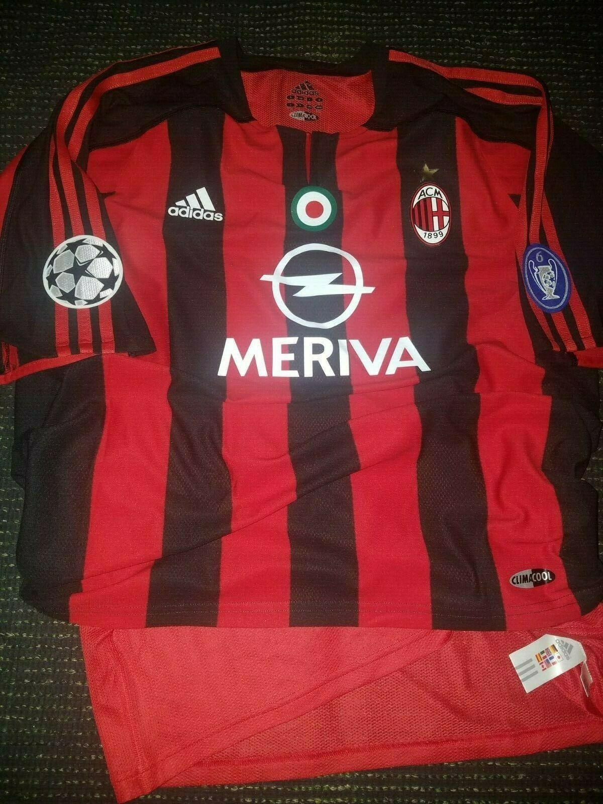Pirlo AC Milan 2003 2004 UEFA MATCH ISSUED Jersey Shirt Maglia L - foreversoccerjerseys