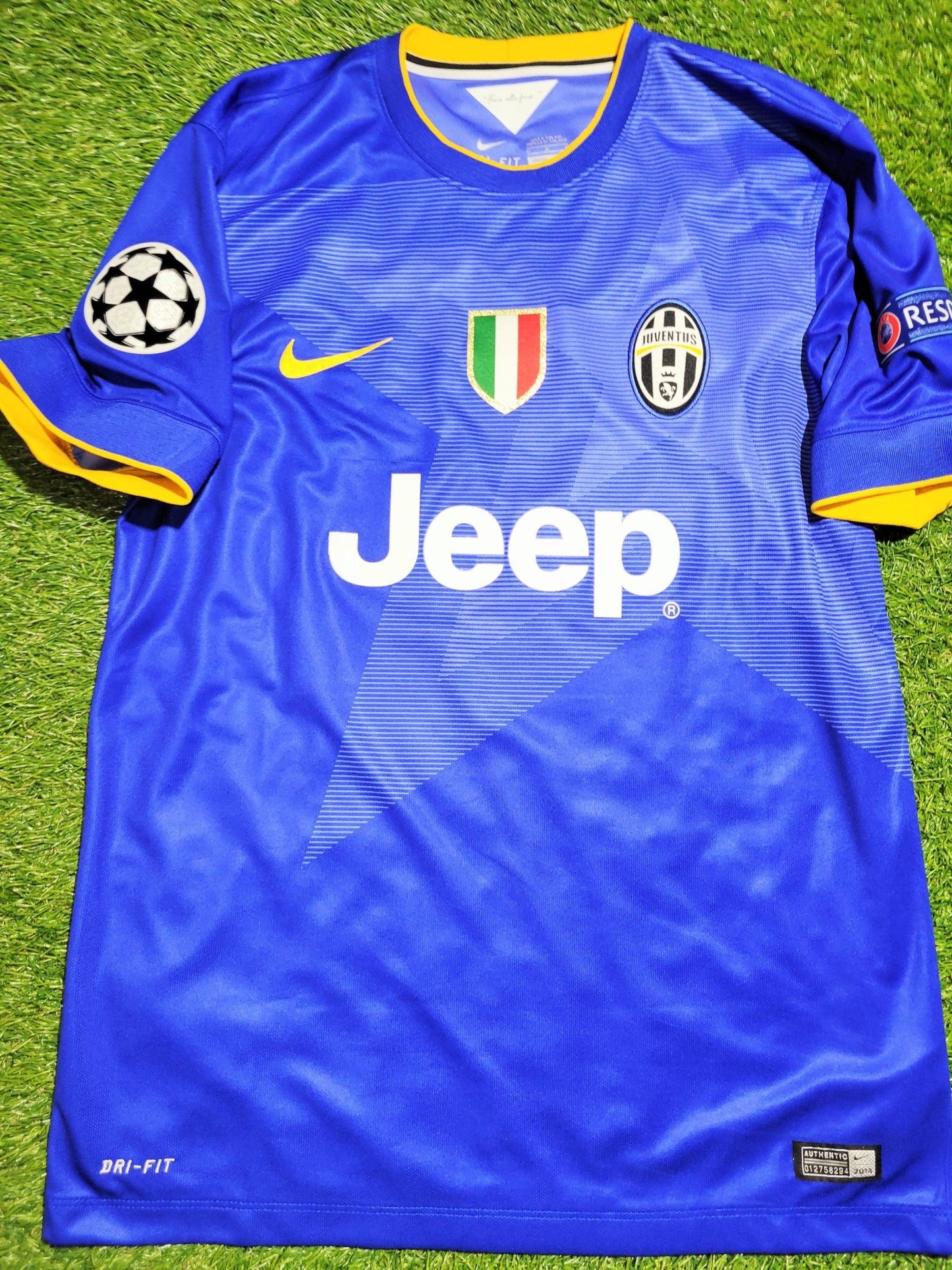 Pirlo Juventus 2014 2015 Away UEFA Soccer Jersey Shirt M SKU# 611078-472 Nike