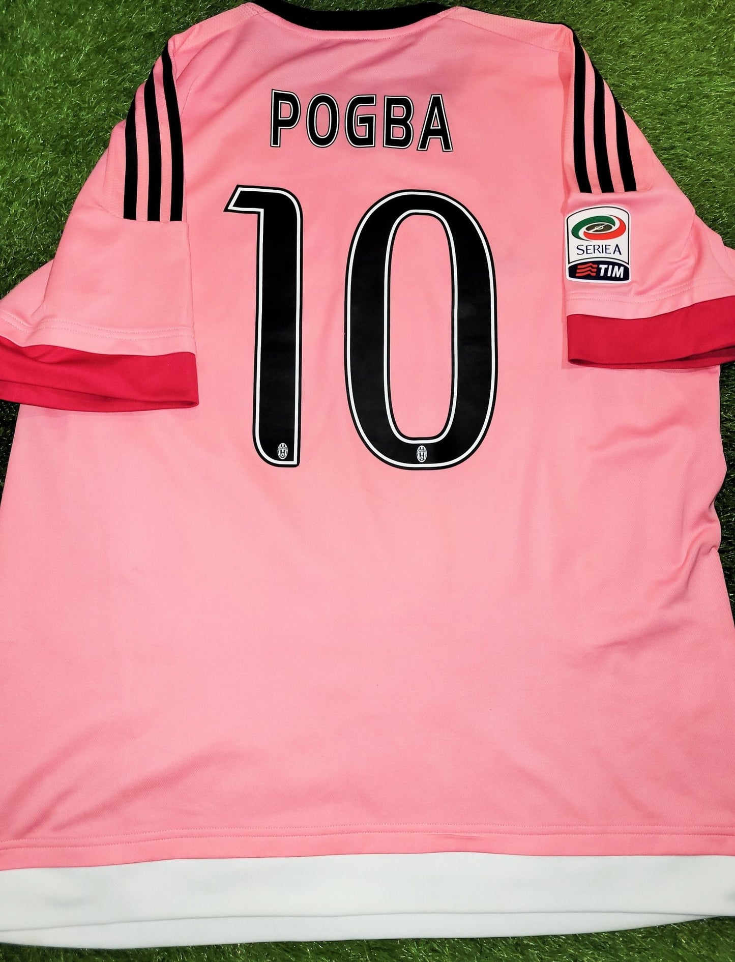 Pogba Juventus 2015 2016 Away Pink Drake Jersey Shirt Maglia Maillot XL SKU# S12846 foreversoccerjerseys