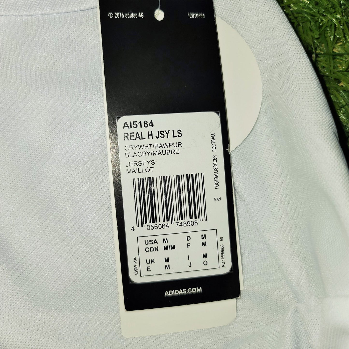 Ramos Real Madrid 2016 2017 Home Long Sleeve Jersey Shirt Camiseta BNWT M SKU# AI5184 foreversoccerjerseys