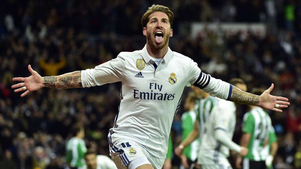 Ramos Real Madrid 2016 2017 Home Long Sleeve Jersey Shirt Camiseta M AI5184 AV1004 foreversoccerjerseys