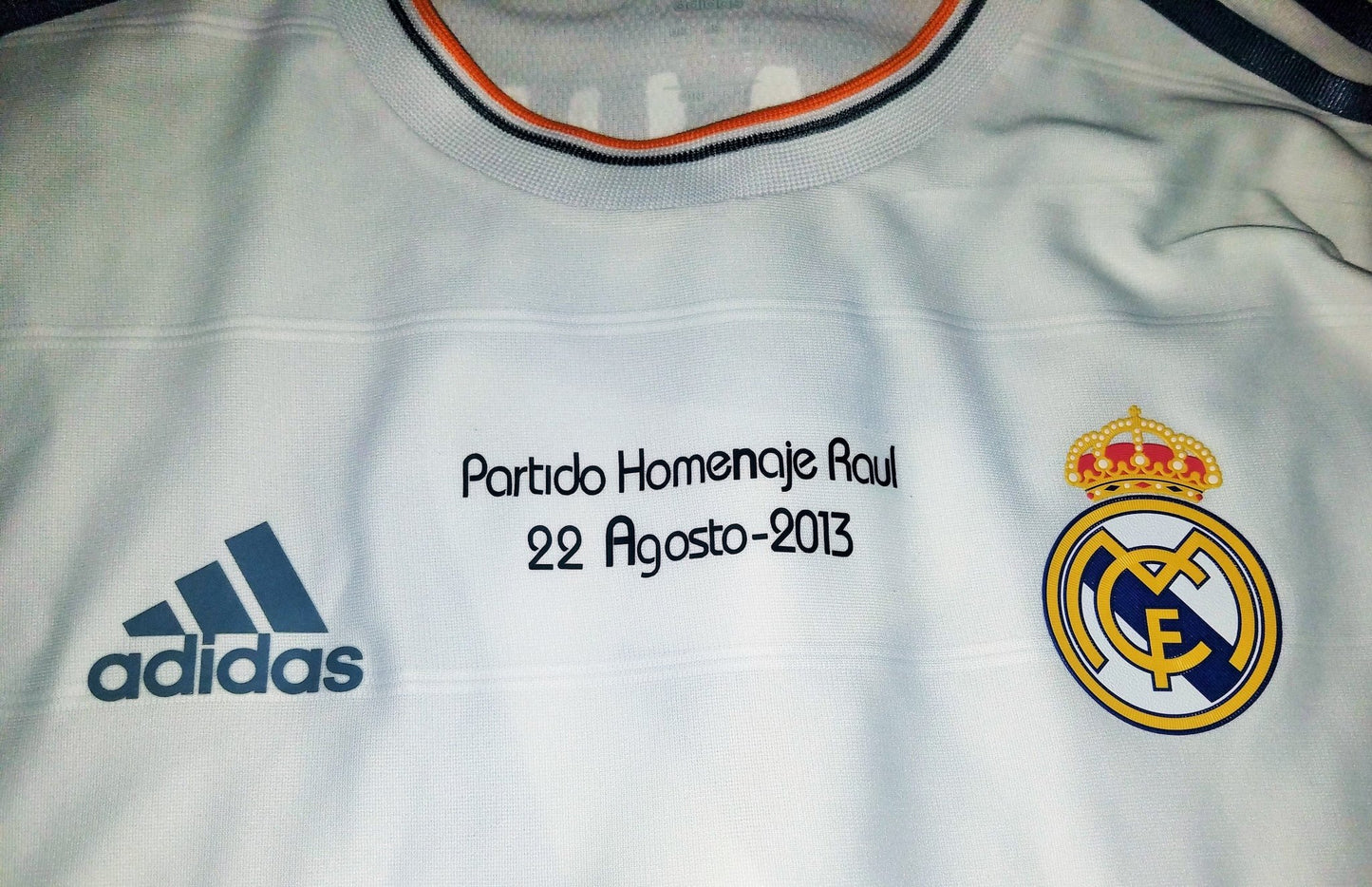 Raul Real Madrid MATCH ISSUED 2013 2014 Jersey Camiseta Shirt L SKU# Z29369 foreversoccerjerseys