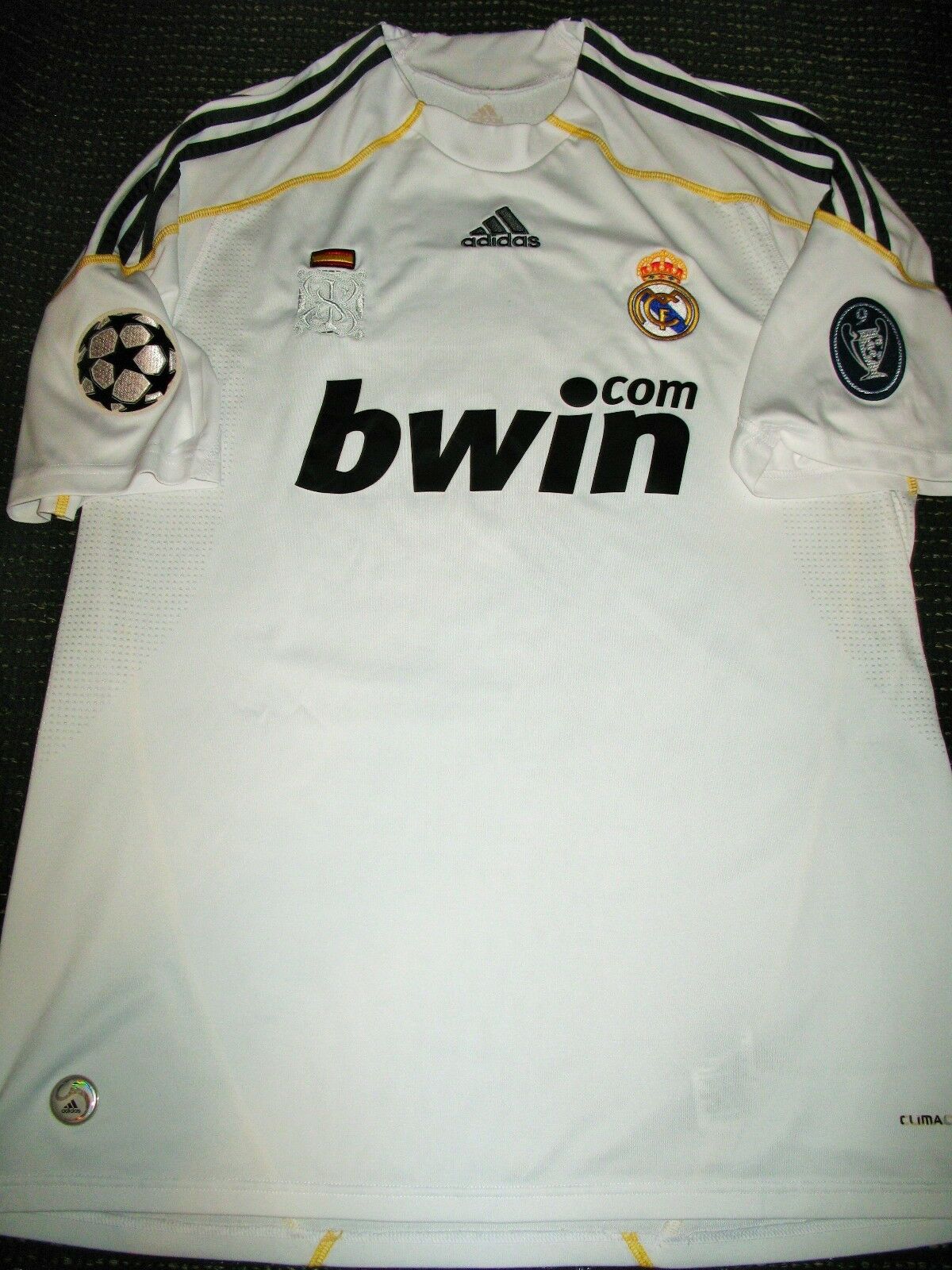 Raul Real Madrid UEFA 2009 2010 Jersey Shirt Camiseta Trikot L - foreversoccerjerseys