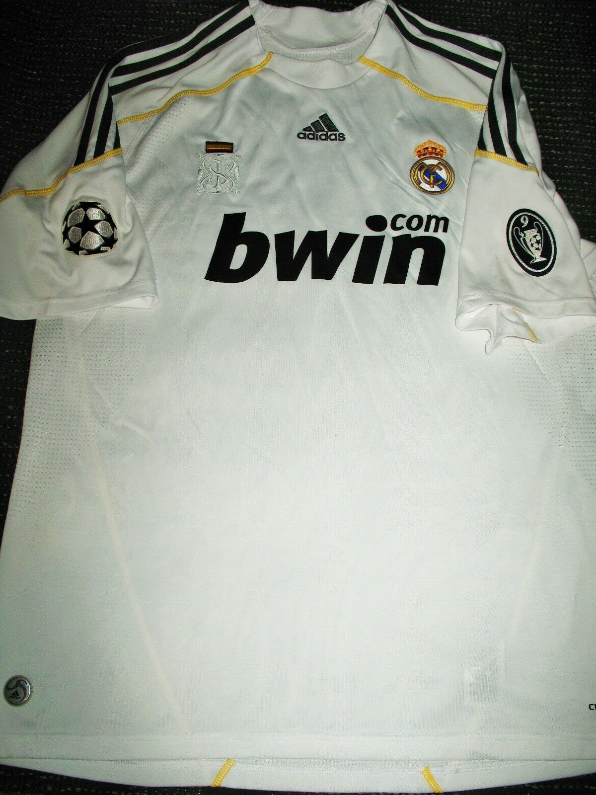 Raul Real Madrid UEFA 2009 2010 Jersey Shirt Camiseta Trikot XL - foreversoccerjerseys